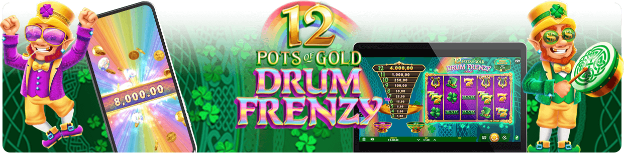 12 Pots of Gold Drum Frenzy