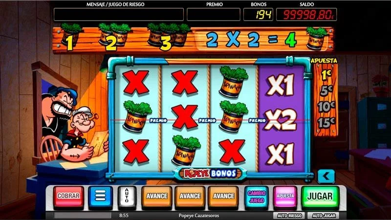 Popeye Cazatesoros en YoCasino