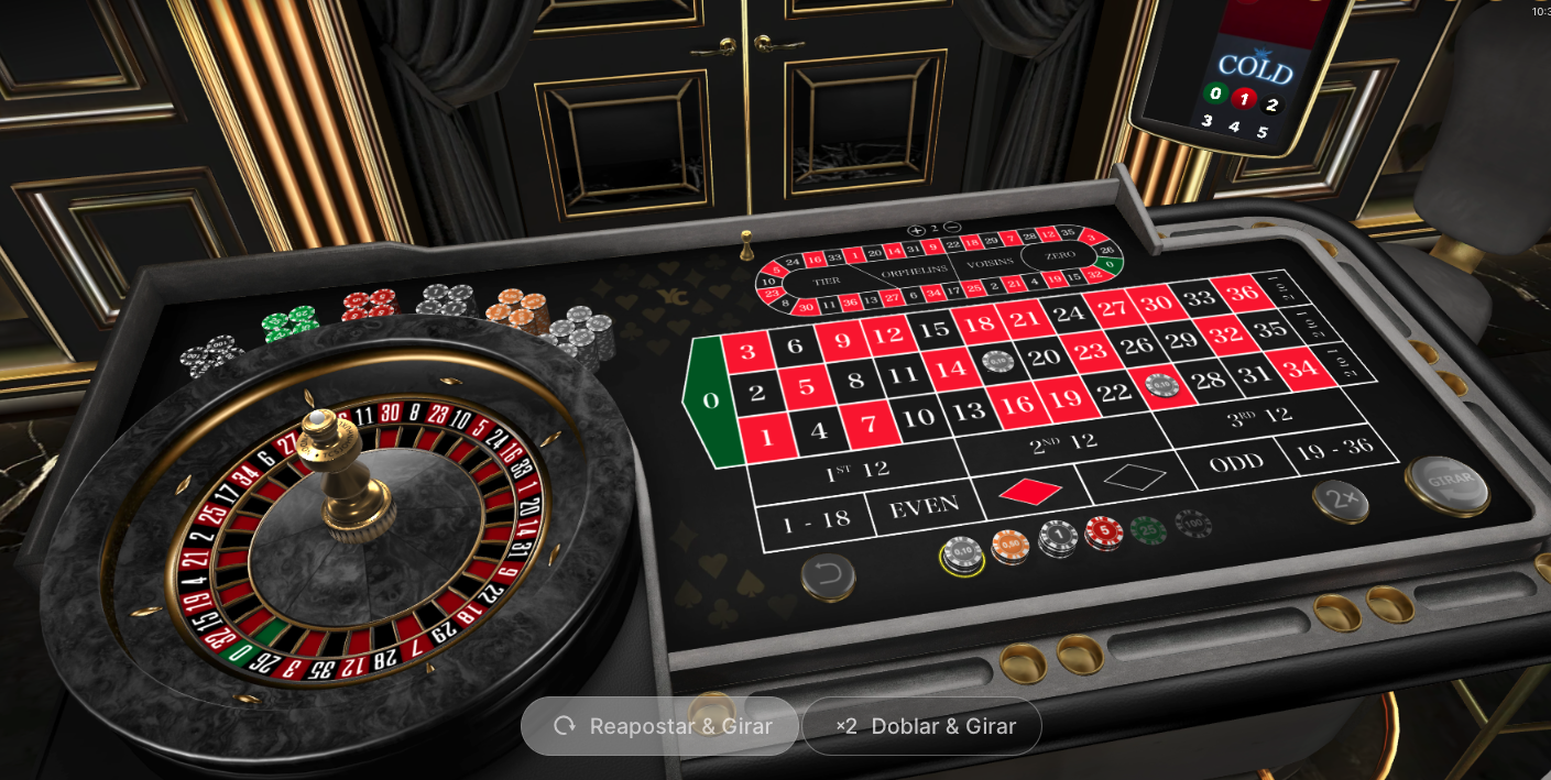 Ruleta en Primera Persona de YoCasino