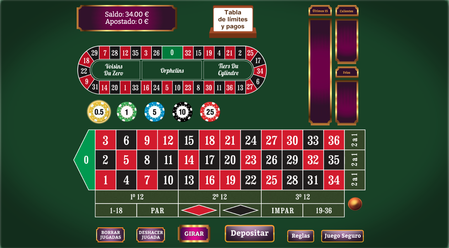 Ruleta Online de YoCasino 
