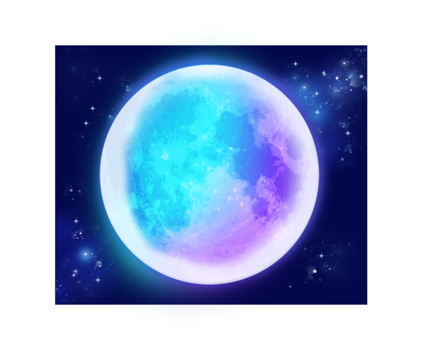 S&iacute;mbolo de luna Wolf Gold